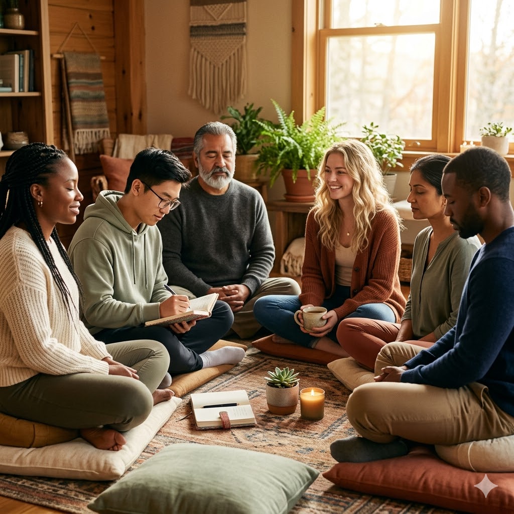 Meditation bootcamp community session at San Diego Meditation Center